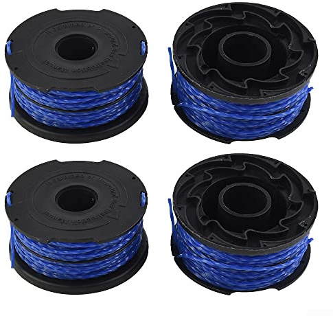 QOXEZY 4pcs Strimmer Spool Line for Black & Decker GL652 GL653 GL650 Grass Trimmer Brush Cutter,Autofeed Spools Replacement Trimmer Refills