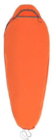 Sea to Summit - Reactor Extreme Schlafsack-Liner - Compact Mummy mit Kordelzug - Thermolite für Thermo-Boost - Ultra-Sil Packsack - Wanderungen, Camping & Camping im Winter - Orange - 342g