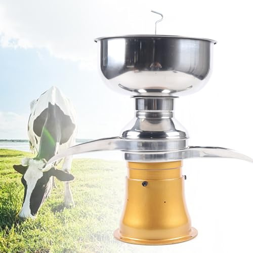 50L/H Séparateur de crème de lait Machine - électrique Ferme Centrifugeuse à lait séparer Milk Cream Separator avec chargeur Maison