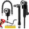 NVIYAM 14 Pièces Renvoi D'Angle Visseuse Kit,Embouts de vissage,105° Tournevis Flexible,Renvoi d'angle,Rallonge Perceuse Visseuse Flexible pour Perceuse,pour Forets à Angle Droit d'Extension Kit