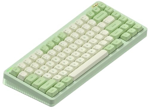 nuphy Halo75 V2 Mechanische Gaming-Tastatur 75% kabellos Hot-Swap-Fähige 83 Tasten RGB-Tastatur mit Hintergrundbeleuchtung, unterstützt Bluetooth/2.4GHz/USB-C -C(Green, Raspberry (46gf))