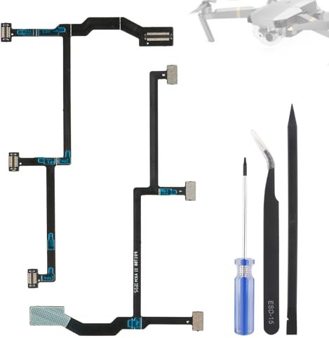 TGHongKy Gimbal Flachbandkabel für DJI Mavic Pro Flexibler Gimbal Kamera Flachband für DJI Mavic Pro Platinum Gimbal Flach PCB Ribbon Flachband Drone Repair Flex Kabel Gimbal Flat Kamera mit Werkzeug