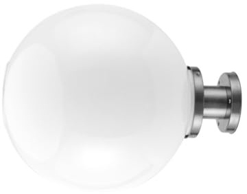 Tofficu Inicio Luz de pilar de jardín con energía solar, lámpara de poste impermeable, decoración de jardín al aire, luz blanca, base de acero inoxidable de 20 cm