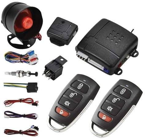 KIT CAR ALARM SYSTEM ALLARME ANTIFURTO COMPLETO UNIVERSALE PER AUTO CAMPER