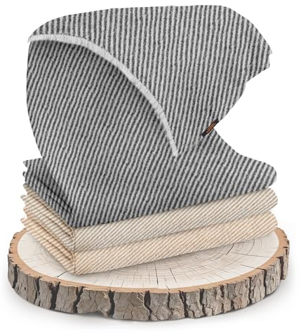 Annapurna - Sciarpa di lusso in 100% in lana cashmere, 68 cm x 190 cm, tessuto lavorato a mano in Nepal, unisex, grigio – a strisce., Taglia unica