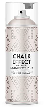 CL COSMOS LAC Kreidefarbe Spray Chalk Effect - hochwertige chalky Kreidesprühfarbe Farbspray - Spray Paint Farbe (Budapest Pink)
