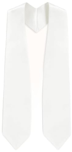 CLERKMANS Unisex Adult 62 Long Plain Graduation Stole Sash