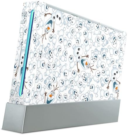 Autocollant Compatible avec Nintendo Wii Sticker Film Autocollant La Reine des neiges Olaf Motifs Produit sous Licence Officielle