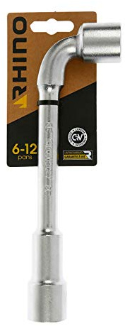 RHINO - Clés tubulaires et à Pipe, Clé à Pipe débouchée 20 mm - Diamètre 20 mm - Empreinte 6/12 pans - Fabriqué en Acier (Chrome Vanadium) - Garantie à Vie - Plusieurs Tailles Disponibles