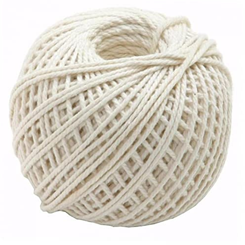 TOSSPER 110 Feet Butcher Cotton Twine Meat Prep Trussing Strings Sausage Tie Rope Turkey Barbecue Cord Kitchen Cooking Tools
