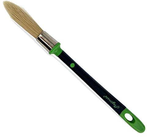 Magimate Small Paint Brush for Touch Ups, Trim Stain Brush for Sash, Baseboards, House Wall Corners and Art Application, One Singe Size 0.6-inch (15mm)
