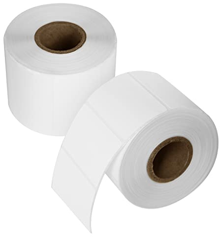 1600,800 Etikettenx2 Hotlabel Thermodirekt-Etiketten Weißes1.97x1.18 Zoll,zwei Bände,Selbstklebend Adressaufkleber, Quadratisches Etiketten für Thermo-Etikettendrucker Desktop Drucker Aufkleber,