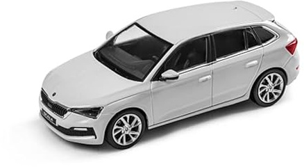Skoda 657099300S9R modellbil skala 1:43 miniatyrmodell vit