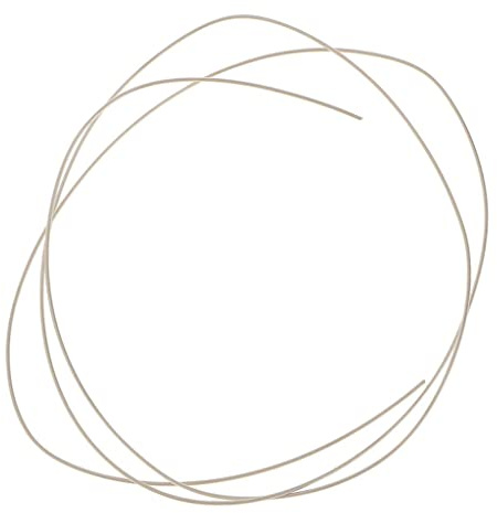 Alambre de plata de ley 925 de 50 cm para hacer joyas, alambre de cuentas de 0,6 mm