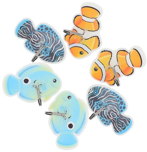 Alipis Crochet Mural Adhésif En Forme De Poisson Marin Décoratif Pour Cuisine Et Maison Crochet Auto-Adhésif Compact Pour Serviettes Et Accessoires Muraux
