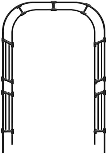 Gartenlauben, Hochzeitsbogen, Schwarz, Für Den Außenbereich, Innenbereich, Pergola, Leichte Metalllaube, Hochzeit, Gartenlaube, Brautbögen, Spalier, Party-Dekoration, Torbogen, Breite 120–320 cm,1