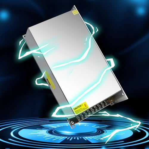 LightingWill Schaltnetzteil 24V 20,8A 500W Netzteil, LED Trafo Schaltwandler AC 230V auf DC 24 Volt, Adapter Transformator für LED Streifen Lichter, 3D Drucker, CCTV, LED Beleuchtung