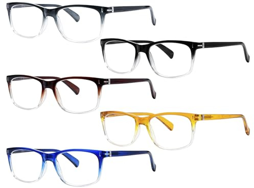 Eyekepper Modisch Retro Lesebrille mit Qualität Quadrat Gläsern Federscharniere Brille Damen und Herren