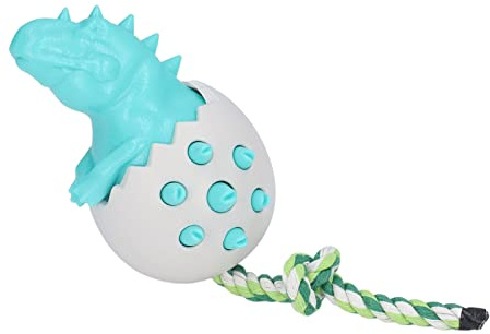 Dinosaurier-Ei-Hundekauspielzeug, Dinosaurier-Ei-Welpen-Kauspielzeug TPR für Hunde, Hunde-Kauspielzeug, Bissfestigkeit, Hundezahnbürste, Kauspielzeug für die Zahnpflege von
