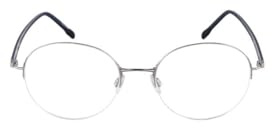 Rodenstock Brille mit Sehstärke für Unisex optional mit Sonnenbrillentönung oder Blaulichtfilter, Rund, gefertigt aus Titan (inklusive Brillenetui)