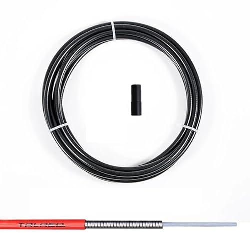 Fahrrad Bremszug 300 cm Universal-Fahrradbremskabelgehäuse Schaltkabel Drahtrohr for 4 mm/5 mm MTB Rennrad Umwerfer Bremsleitung Vorne Hinten Rohr Bremszug Fahrrad(Brake Black)