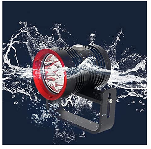 Luces de Buceo Linterna de Buceo de Deslizamiento Impermeable Vídeo bajo el Agua 100m Potente Recipiente Split Split Type 6xl2 Lámpara de antorcha de Buceo Sumergibles a Prueba de Agua(1)
