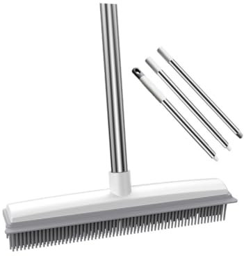 SEWOART Rastrello per Pavimenti del Bagno Strumento per Tappeti Domestici per Rimuovere i Capelli degli Animali Lunga Scopa per Pulizia dei Pavimenti Piastrelle del Water