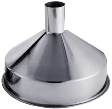 Embudo Grande, Embudo De Acero Inoxidable Grande For con Filtro Embudo De Vino Y Aceite For El Hogar Tolva Industrial Extra Grande(28x5cm)