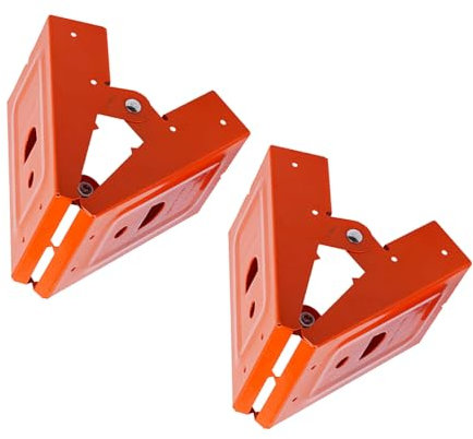 Hyuduo Steel Sawhorse Bracket, 2PCS Saw Horse Bracket Steel Mechanical Sawhorse Brackets Display Stand for Woodworking 25 Degree Opening Angle, Brackets