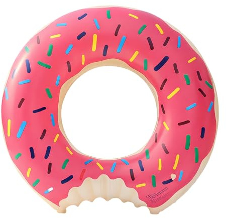 GWAWG Swimming Rings for Kids Adults,Inflatable Ring, Rubber Ring for Swimming,Swimming Tube Pool Float,Swim Rings,Watermelon Swim Tube,Pool Rings,Inflatable Pool Floats (Pink Donut)