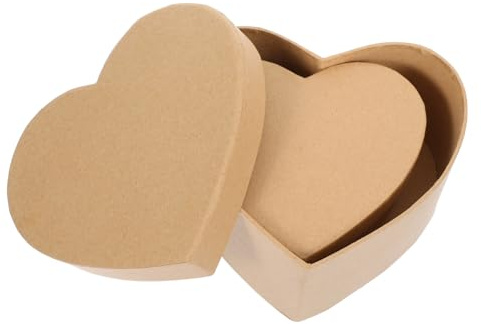 GLEAVI 3 Stück Teiliges Herzförmige Geschenkschachtel Set Diy Valentinstag Box Verpackungsbox für Süßigkeiten Schmuck und Geschenkidee für Feste und Anlässe