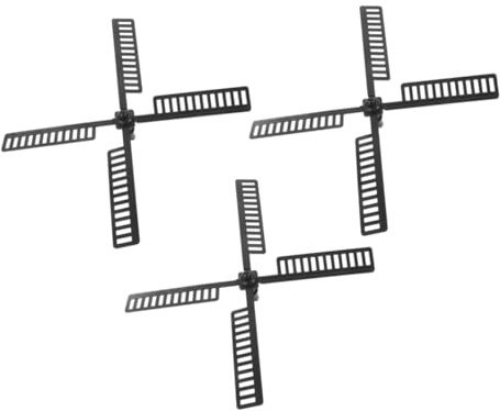 iplusmile Pales De Moulin à Vent en Résine Étanche pour Jardin Extérieur, Lot De 3 Sets De Pièces, Accessoires Solide Et Décoratifs pour Terrasse, Rotation Fluide Et Résistance Aux Intempéries
