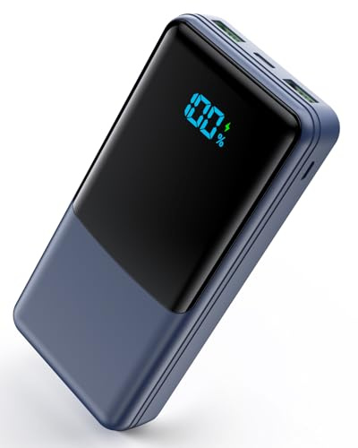 Coblob Power Bank 27000mAh, Powerbank Schnellladefunktion USB C PD 20W | Fast Portable Charger für Samsung Galaxy iphone Handy, Externe Handyakkus mit LED Display 2 Input & 3 Output