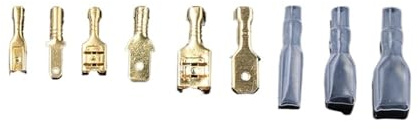30–150 Stück 2,8/4,8/6,3 mm Weiblich Männlich Spaten Crimp Terminals Stecker Auto Lautsprecher Elektrische Draht Anschlüsse Set(6.3mm,60PCS)