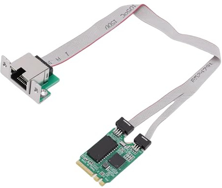 LICAEVEY Tarjeta de Red M.2 2.5G, Tarjeta Gigabit Ethernet con Llave A+E con Puerto RJ45, Adaptador PCIe de 2500 Mbps para PC de Escritorio, Portátil y Ordenador Industrial