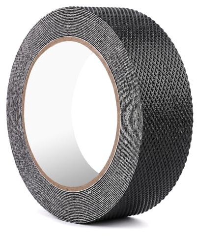 Nastro Antiscivolo in Gomma con Texture Ad Alto Attrito 2,5cm x 5m | Strisce Adesive Antiscivolo Impermeabile, Applicato su Dispositivi Elettronici, Attrezzature Sportive e Molti Altri Oggetti