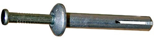 Metall-Nageldübel MND 5x40 mm 100 Stück | FEUERFEST, Vormontiert Pilzkopf Zinkdruckguß-Hülse mit Stahlnagel | Hüfner Made in Germany