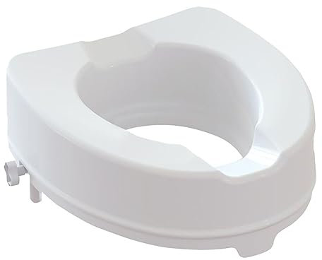 CURA FARMA Cura Active - Rialzo WC per Anziani e Disabili di 14H cm, Sollevatore Universale con Manopole di Blocco - Alzawater per Anziani, Protesi Anca e Mobilità Ridotta, Pratico ed Ergonomico