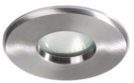 Brumberg Outdoor LED Einbau-Downlight-Set inkl. Konverter, V4A, IP65, 230V AC, 6W 3000K 510m 38°, starr, Edelstahl