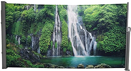 Seitenmarkise Wasserfall Links Sichtschutz Windschutz HTI living