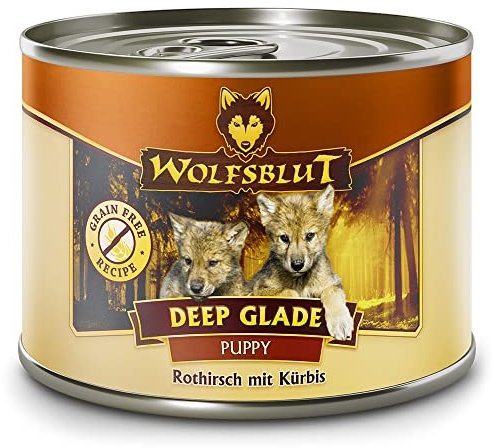 Wolfsblut - Deep Glade Puppy - 6 x 200 g - Rothirsch mit Kürbis - Nassfutter - Getreidefrei