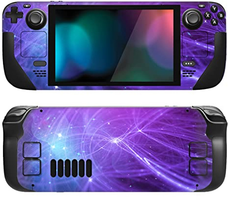 PlayVital Full Set Schutz Skin Decal für Steam Deck, Schutzfolie Sticker | Für Steam Deck LCD & OLED Handheld Gaming PC, Vinyl-Decal-Folie, Faceplate-Klebefolie, individuelle Sticker, Meteorspur