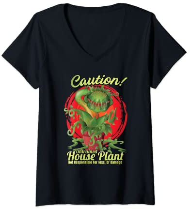 Womens Venus Fly Trap Carnivorous Untrained House Plant Design V-Neck T-Shirt