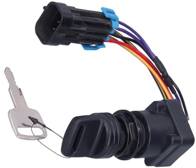 Kit Interruttore Chiave di Accensione, Interruttore di Accensione, Pezzi di Ricambio per Barca/yacht Kit Chiave Interruttore di Accensione a 4 Posizioni 893353A03 Parti di Ricambio Adatte per