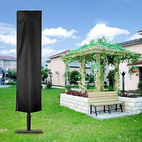 FERKAP 2-4m Grande Copertura per Ombrellone Sbalzo Impermeabile Copertura Ombrellone Decentrato,Fodera Protettiva per Ombrellone Copri Ombrellone da Giardino 175x32/38cm (Misurare : 240x57/57cm)