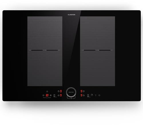 Klarstein Induktionskochfeld 4 Platten - 7000 Watt Induktionskochfeld mit Touch-Bedienfeld & Timer
