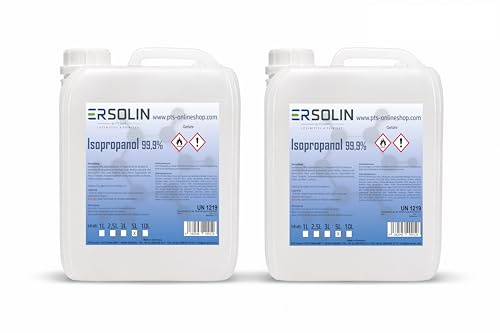 Isopropanol 99,9% 2x5 Liter IPA Entfetter Reiniger erhältlich in 1L 2.5L 3L 10L