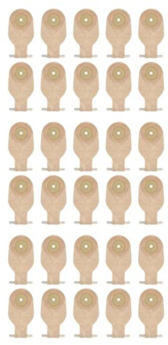 TsoLay de estomía 30 bolsas vacables para colostomía ileostomía Cuidado de estomía 20-60 mm de colostomía económica para válvula de drenaje