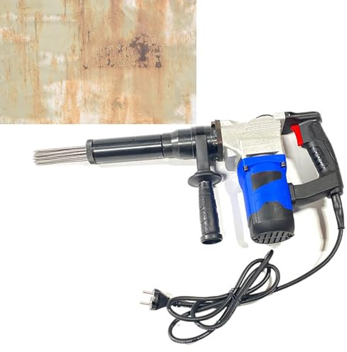 Lakenbroade Handheld Electric Needle Scaler, Electric Needle Derusting, 1100w High Power Industrial Grade Pistol Grip Needle Scaler for Removal of Rust Weld Slag and Paint,110V