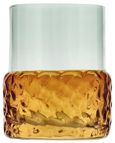Villa Collection Glow Teelichthalter Dia 7,7 x 10 cm Blau/Amber